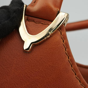 Secondhand Gucci Stirrup Brown leather 277514 handbag | stylenewstar