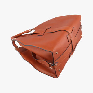 Secondhand Gucci Stirrup Brown leather 277514 handbag | stylenewstar