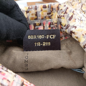 Pre-owned Fendi Baguette Beige×Multicolour fabric 8BR180 shoulderbag | stylenewstar