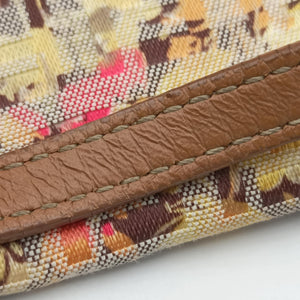 Pre-owned Fendi Baguette Beige×Multicolour fabric 8BR180 shoulderbag | stylenewstar