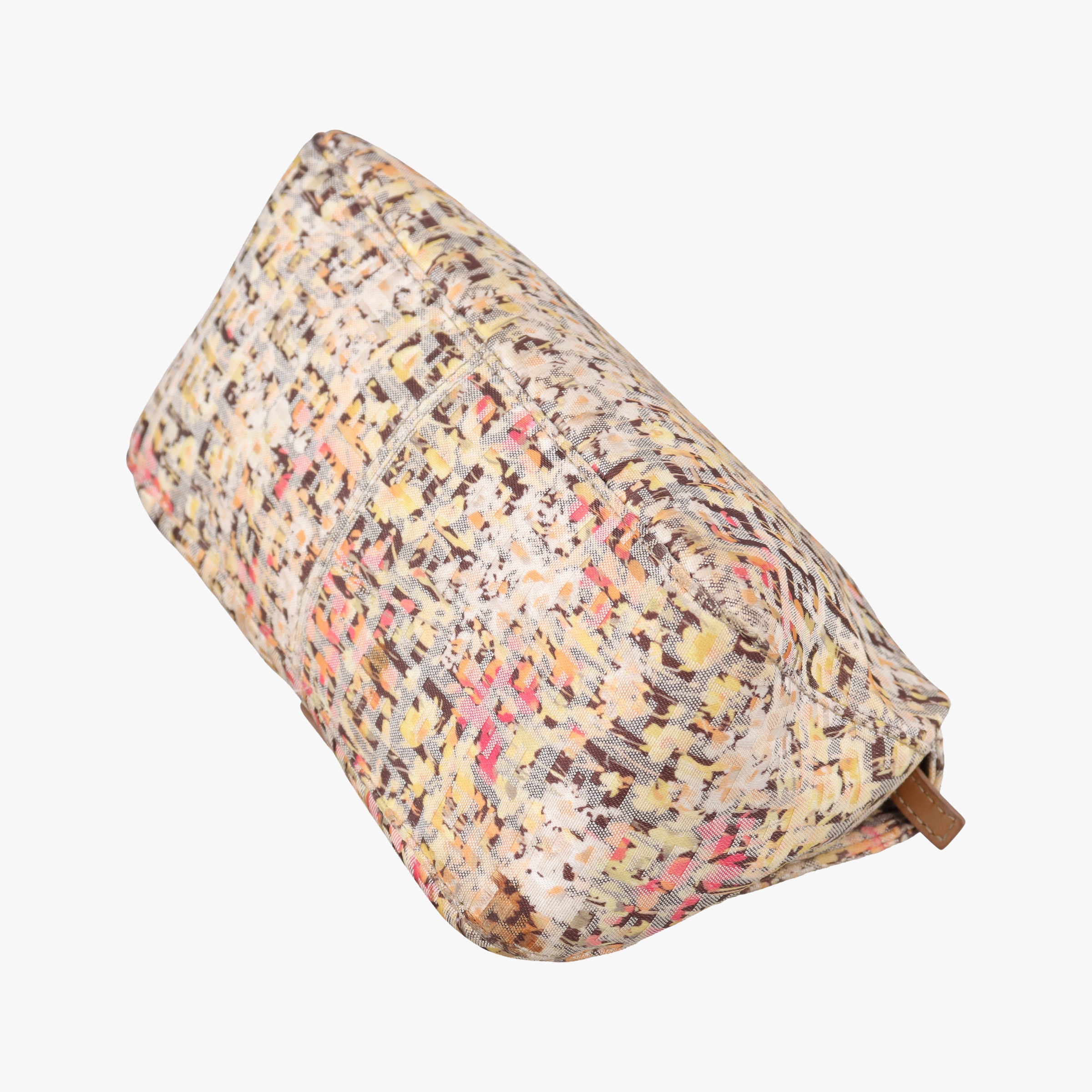 Pre-owned Fendi Baguette Beige×Multicolour fabric 8BR180 shoulderbag | stylenewstar