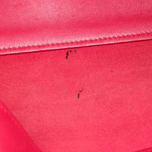 Pre-owned Yves Saint Laurent BABY CABAS Red Leather 394461 shoulderbag | stylenewstar