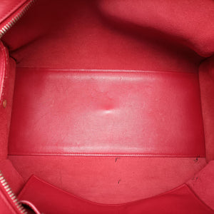Pre-owned Yves Saint Laurent BABY CABAS Red Leather 394461 shoulderbag | stylenewstar