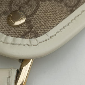 Pre-owned Gucci New Jackie Brown×White PVC coated canvas×Leather 203493 handbag | stylenewstar