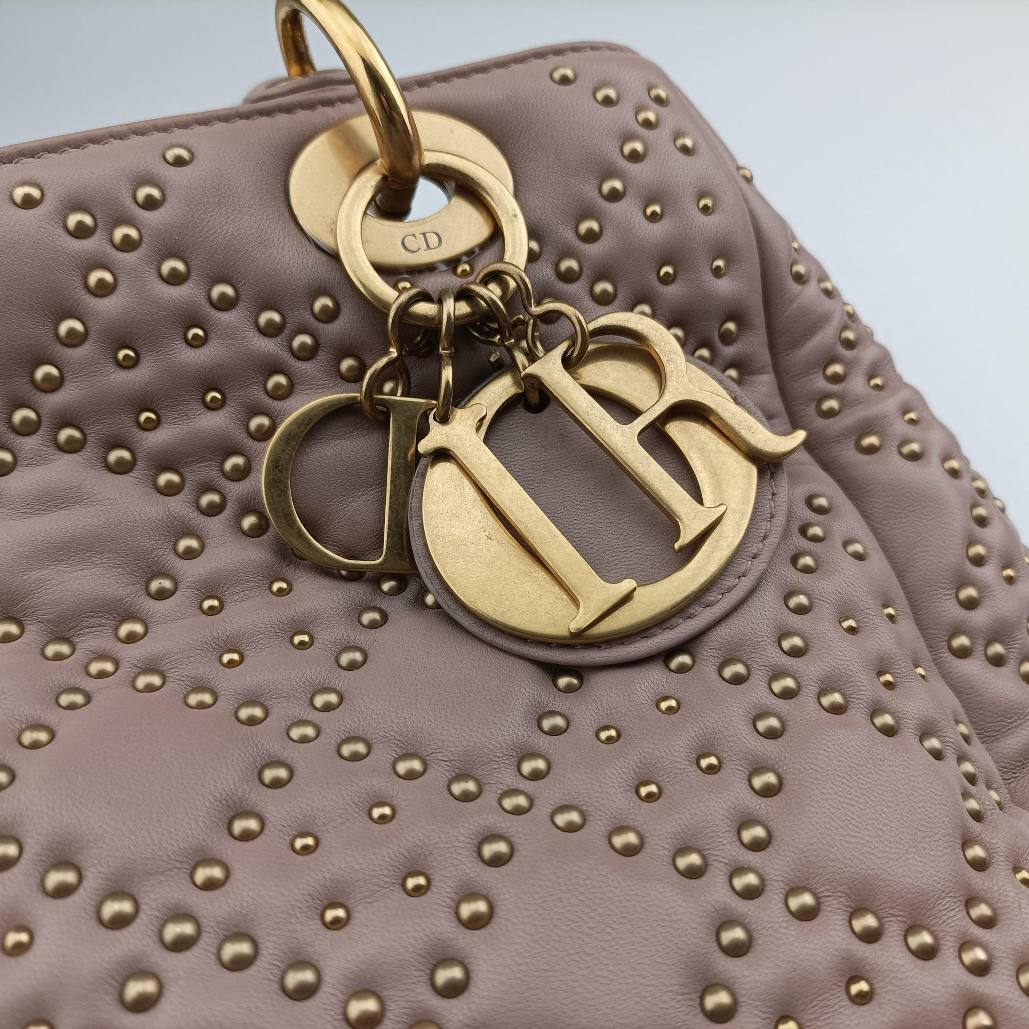 Vintage Christian Dior Lady Dior Pink lambskin  shoulderbag | stylenewstar