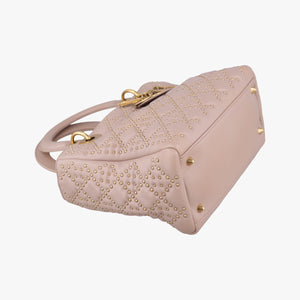 Vintage Christian Dior Lady Dior Pink lambskin  shoulderbag | stylenewstar