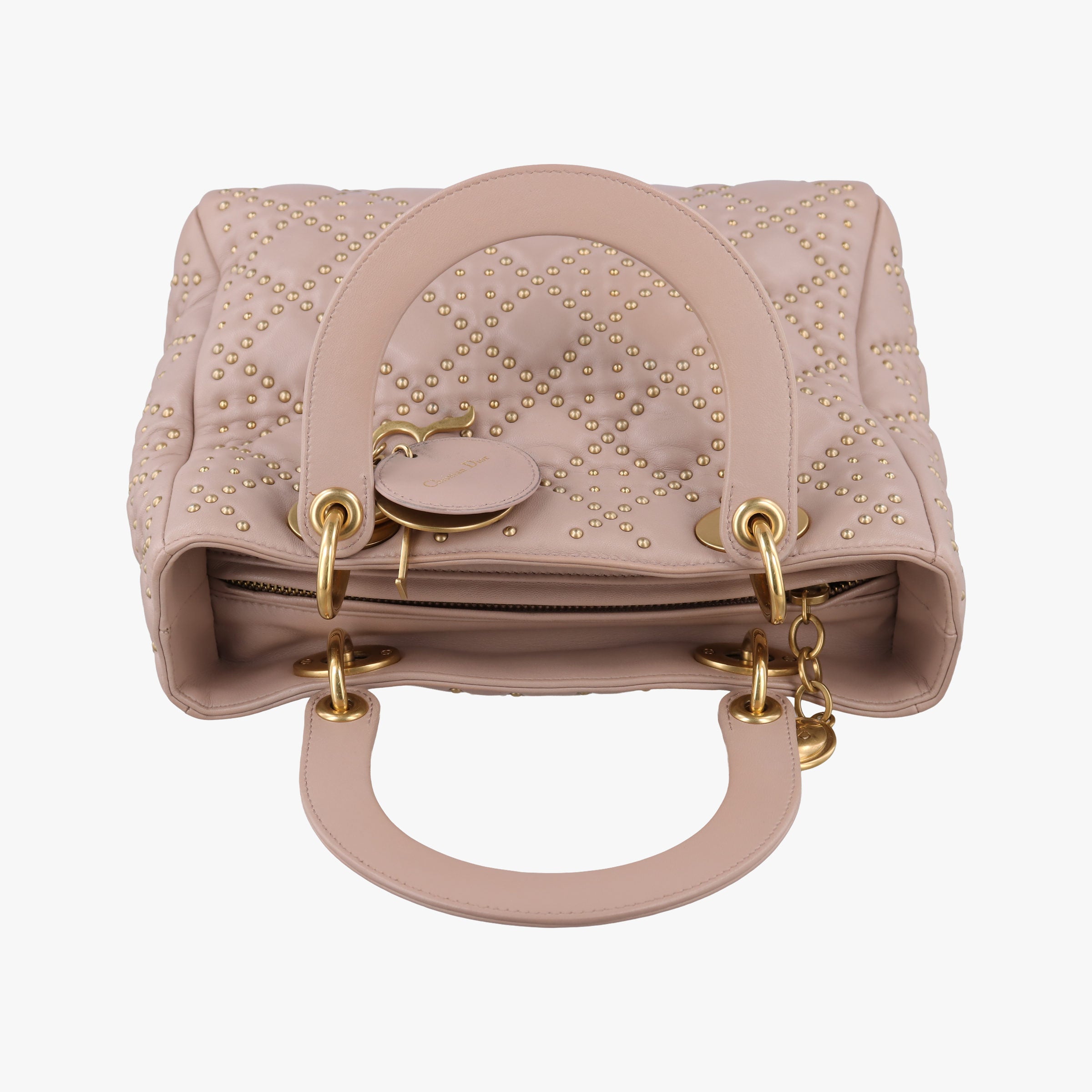 Vintage Christian Dior Lady Dior Pink lambskin  shoulderbag | stylenewstar