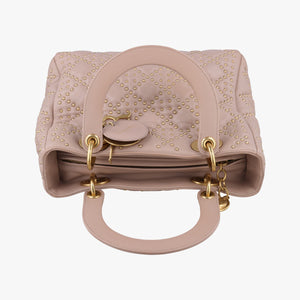 Vintage Christian Dior Lady Dior Pink lambskin  shoulderbag | stylenewstar