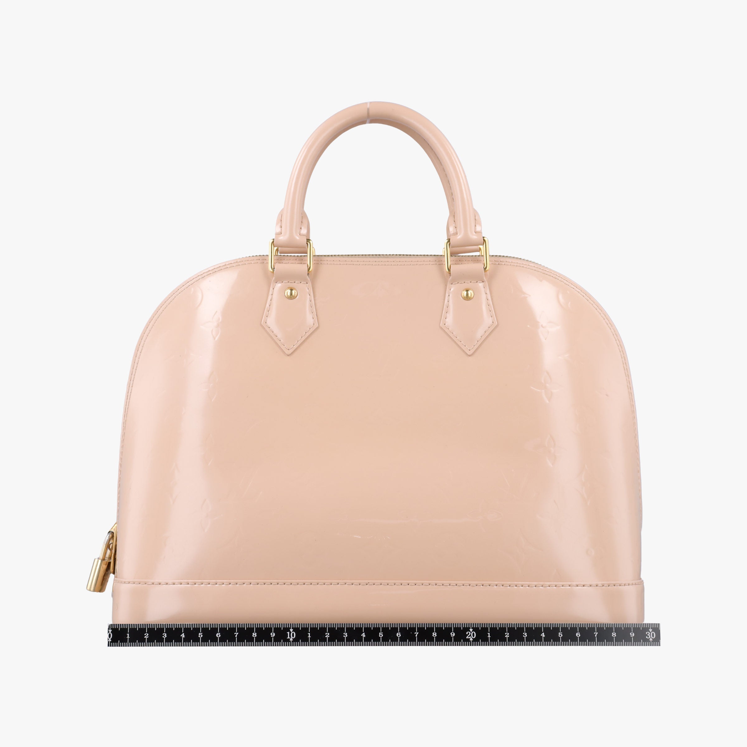 Pre-owned Louis Vuitton ALMA PM Rose Florentine Vernis M91614 handbag | stylenewstar