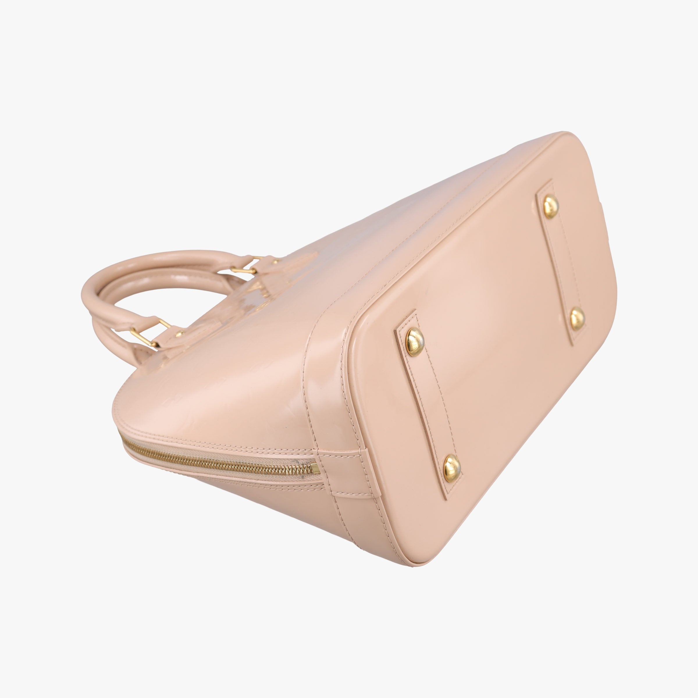 Pre-owned Louis Vuitton ALMA PM Rose Florentine Vernis M91614 handbag | stylenewstar