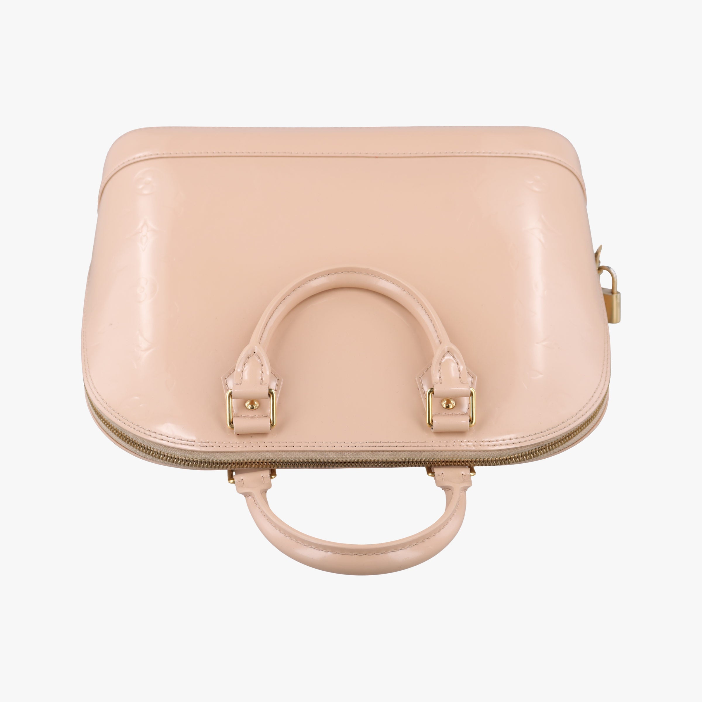Pre-owned Louis Vuitton ALMA PM Rose Florentine Vernis M91614 handbag | stylenewstar