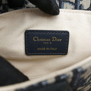 Vintage Christian Dior Saddle Navy Jacquard  handbag | stylenewstar