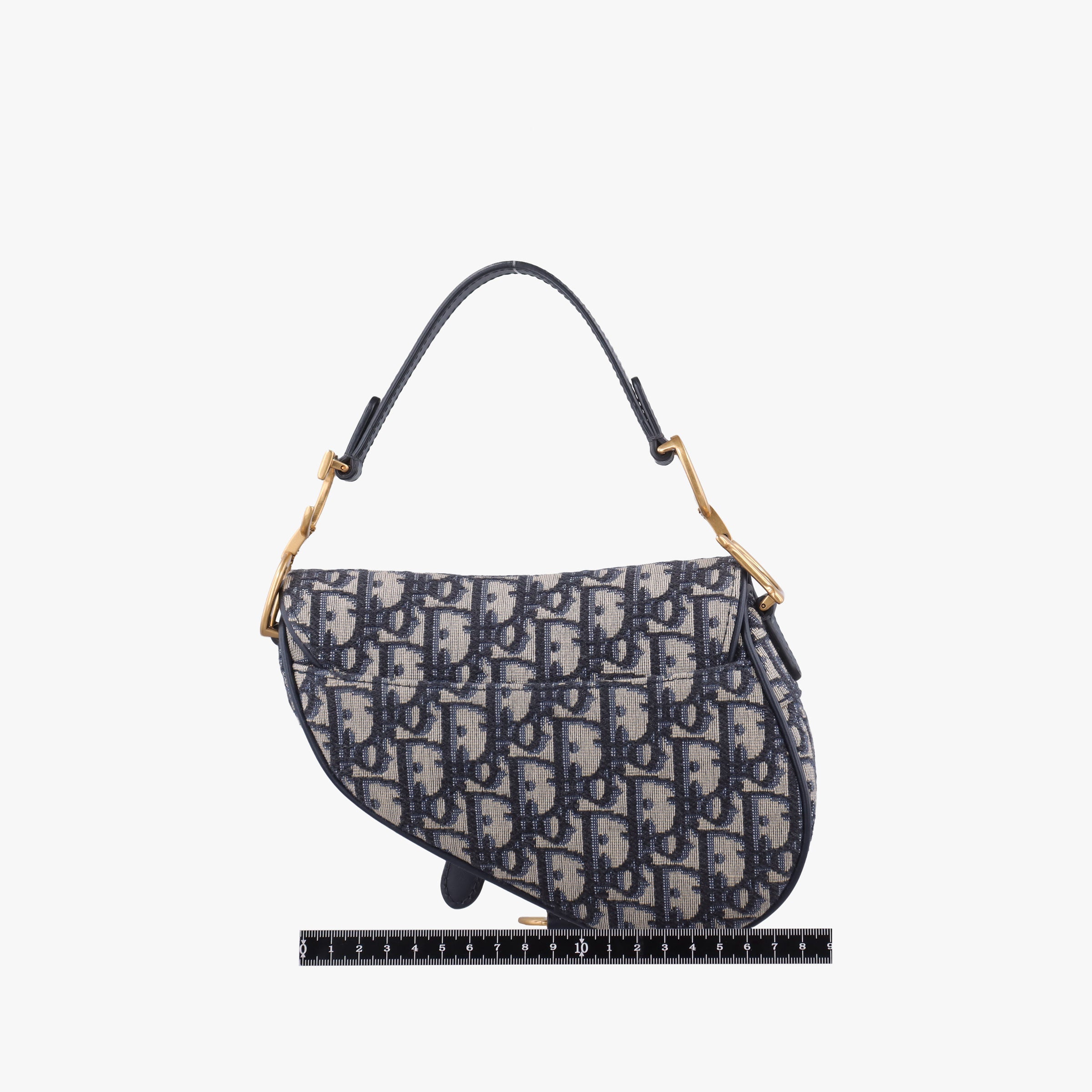 Vintage Christian Dior Saddle Navy Jacquard  handbag | stylenewstar
