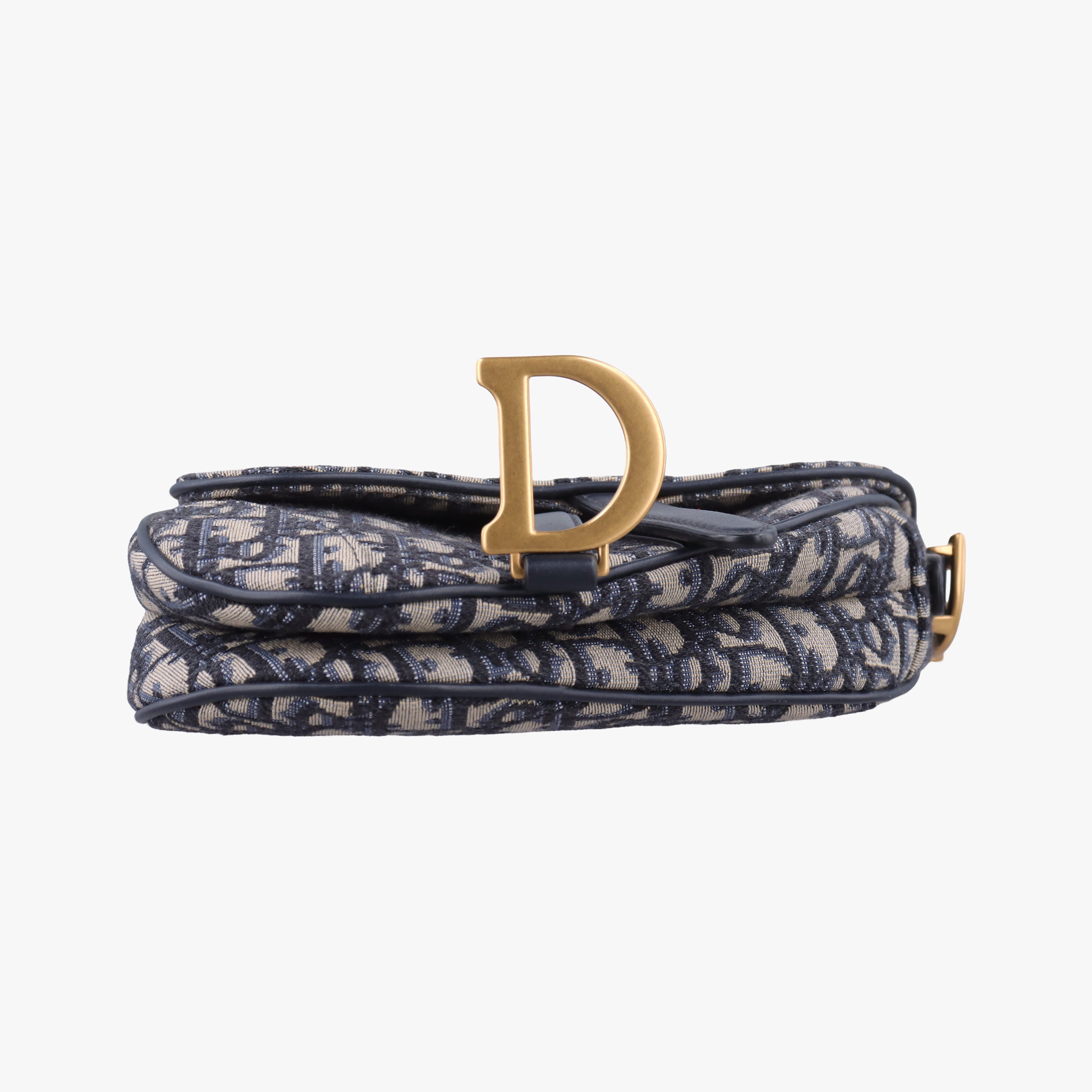 Vintage Christian Dior Saddle Navy Jacquard  handbag | stylenewstar