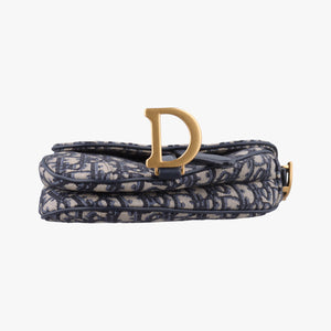 Vintage Christian Dior Saddle Navy Jacquard  handbag | stylenewstar