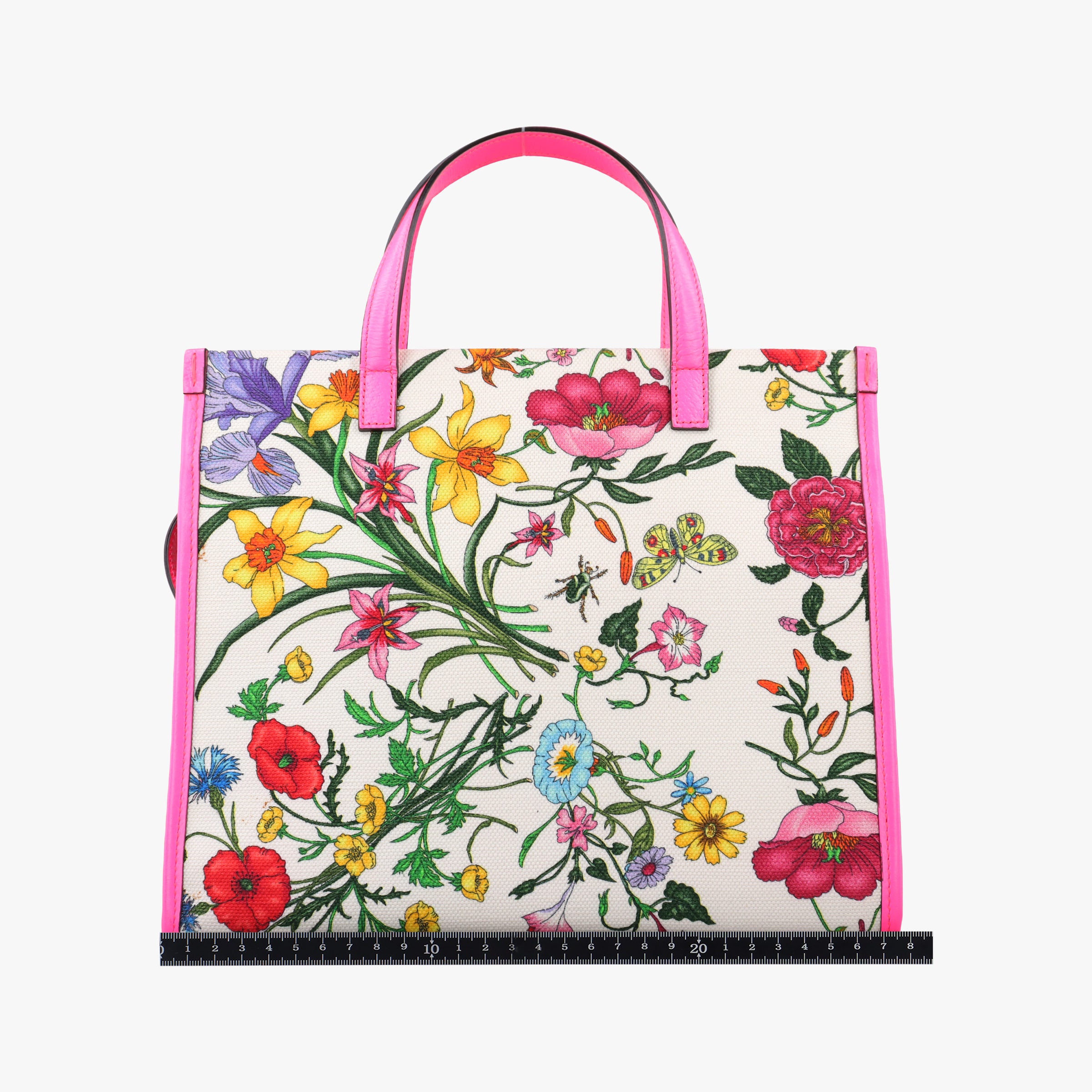 Pre-owned Gucci Flora Multicolour Canvas×Leather 550141 shoulderbag | stylenewstar