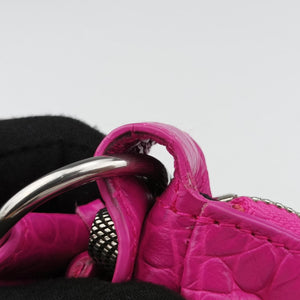 Pre-owned Balenciaga Le Cagole mini Rose Leather  shoulderbag | stylenewstar