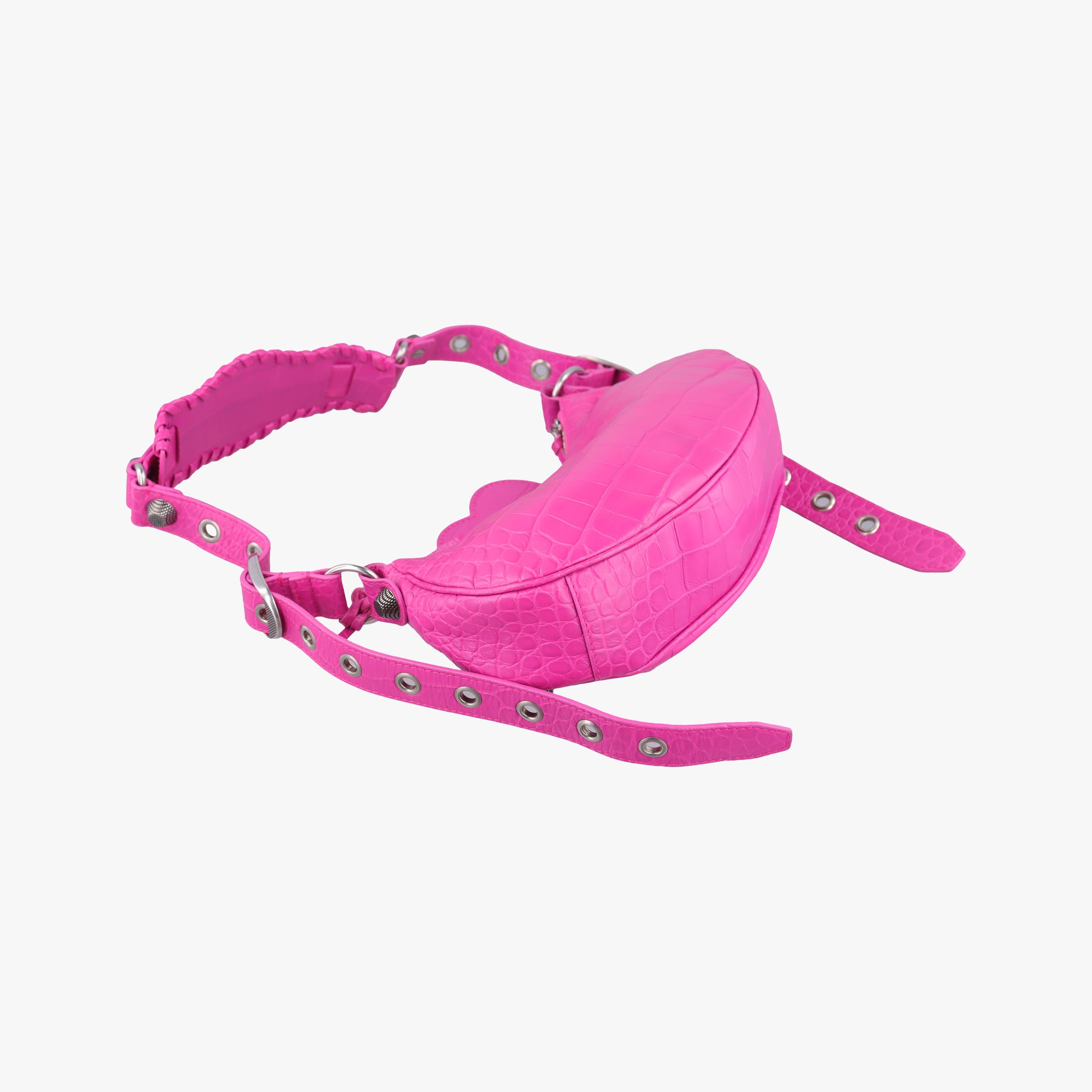 Pre-owned Balenciaga Le Cagole mini Rose Leather  shoulderbag | stylenewstar