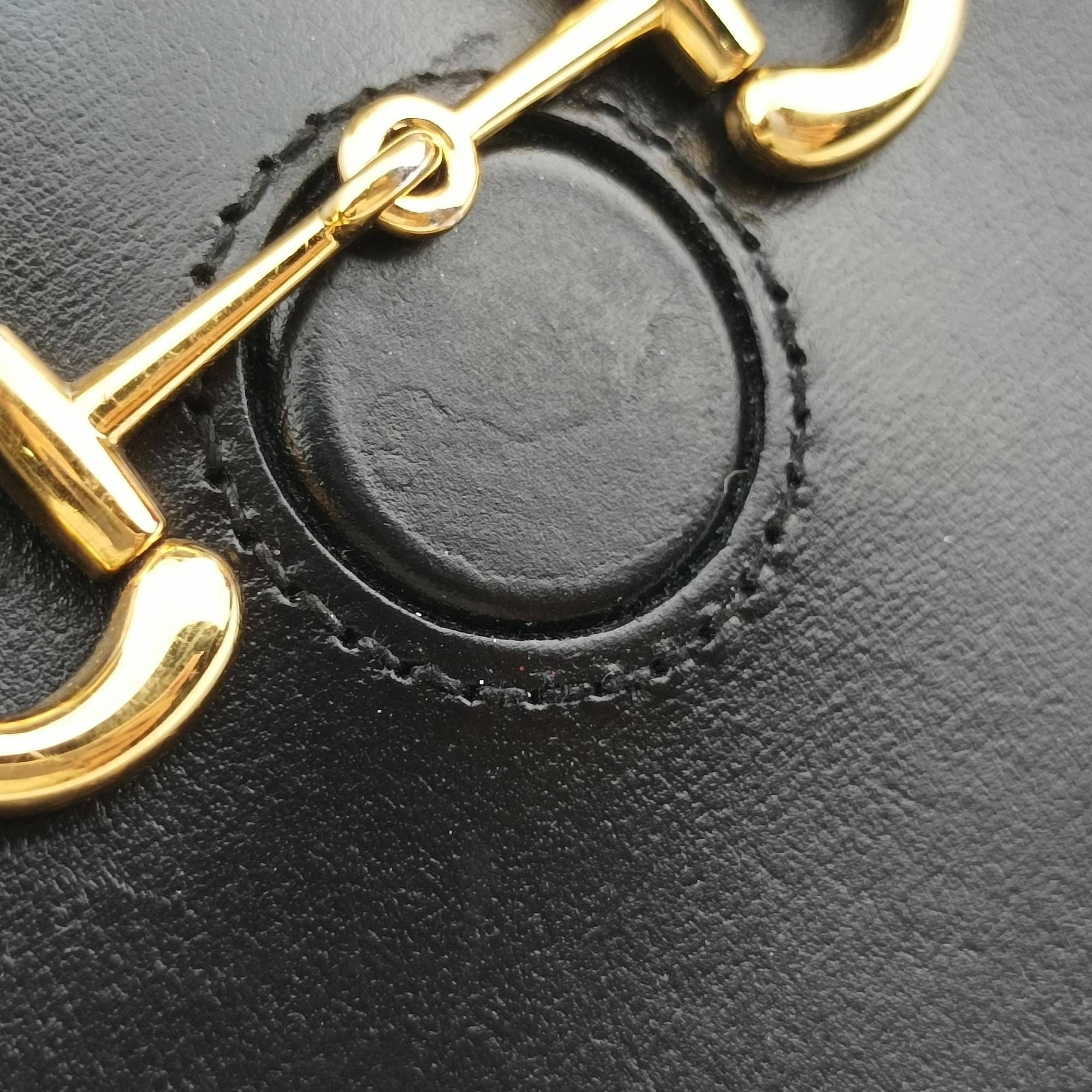Secondhand Gucci Horsebit 1955 Black Leather 625615 shoulderbag | stylenewstar