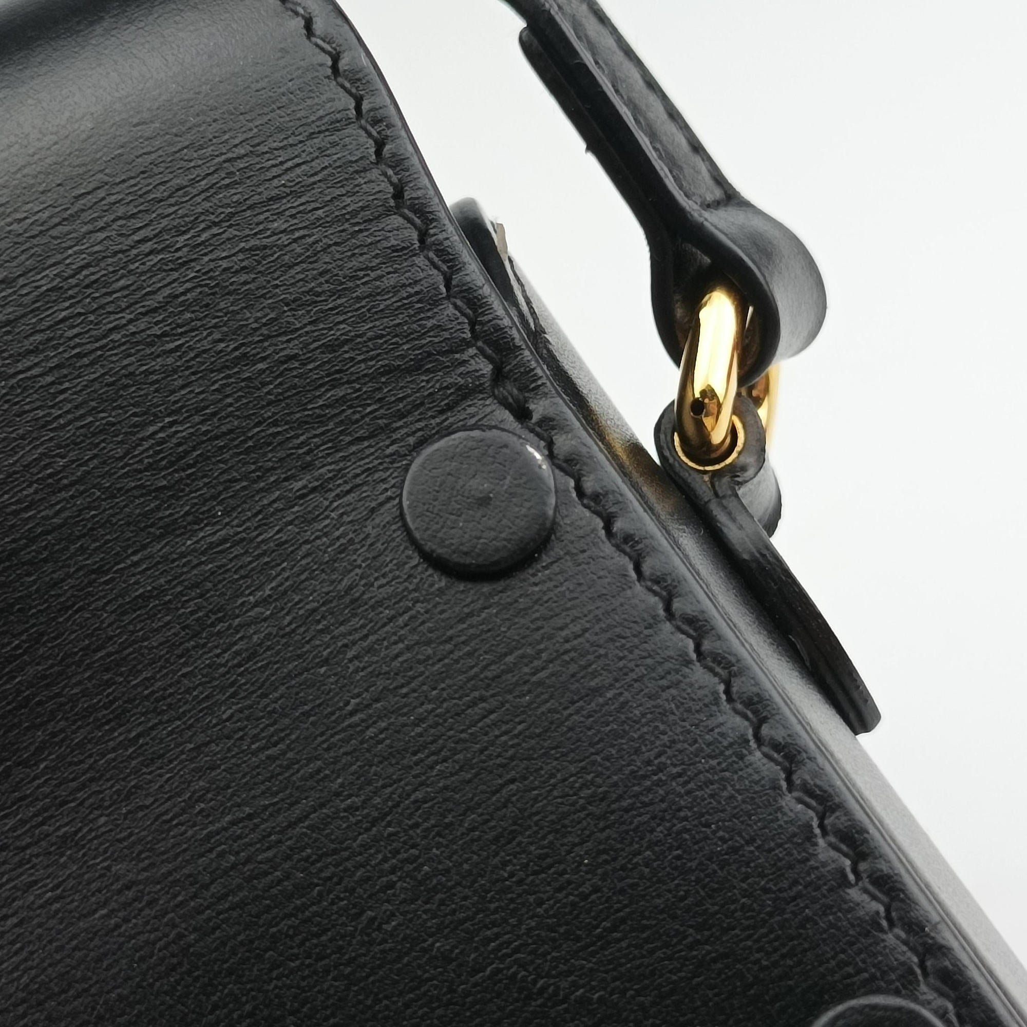 Secondhand Gucci Horsebit 1955 Black Leather 625615 shoulderbag | stylenewstar
