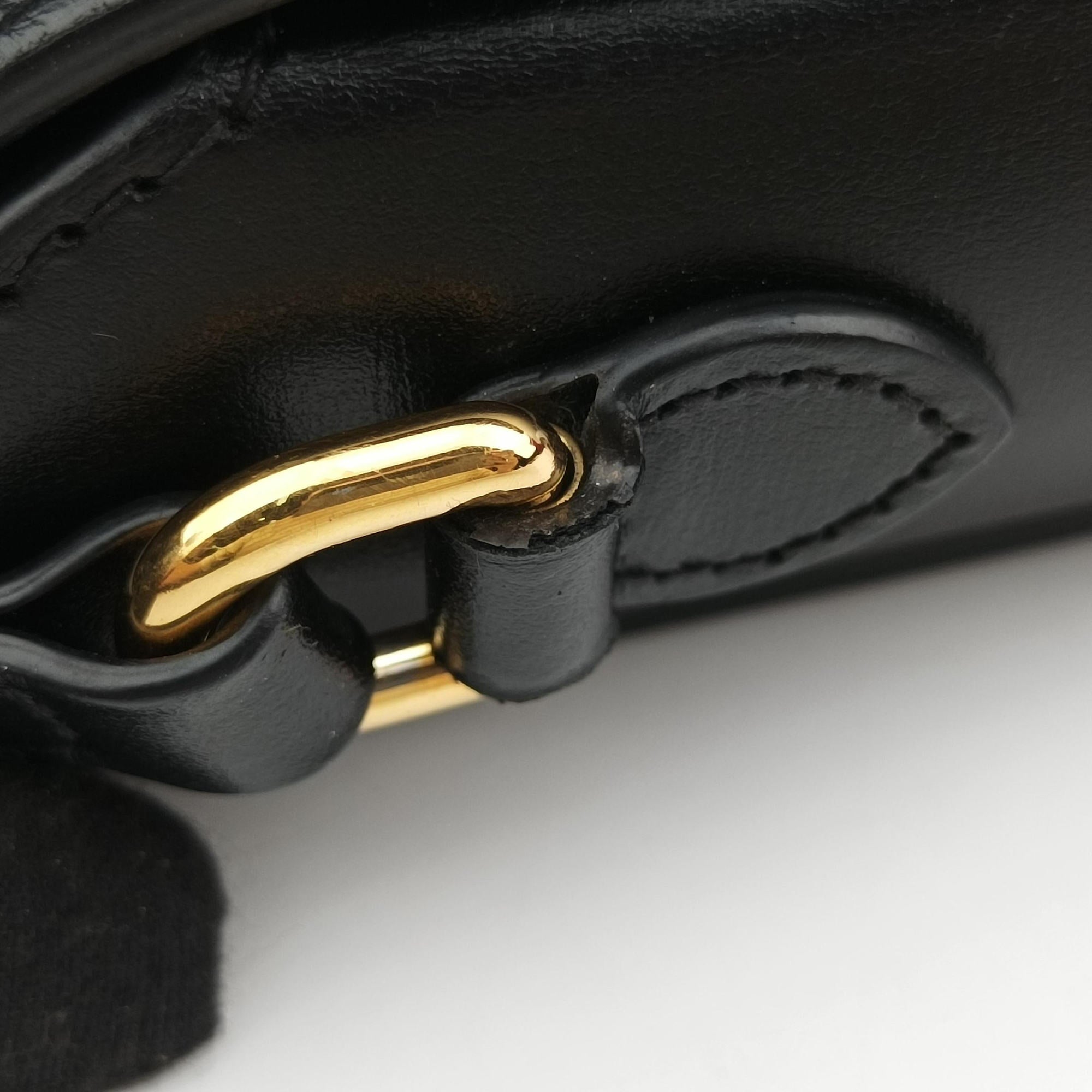 Secondhand Gucci Horsebit 1955 Black Leather 625615 shoulderbag | stylenewstar