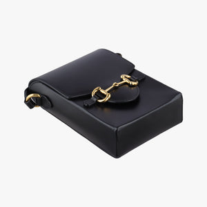 Secondhand Gucci Horsebit 1955 Black Leather 625615 shoulderbag | stylenewstar