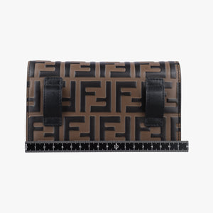 Pre-owned Fendi F is Brown Leather 8BM005 bum bag/waist bag | stylenewstar