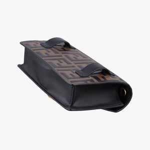 Pre-owned Fendi F is Brown Leather 8BM005 bum bag/waist bag | stylenewstar