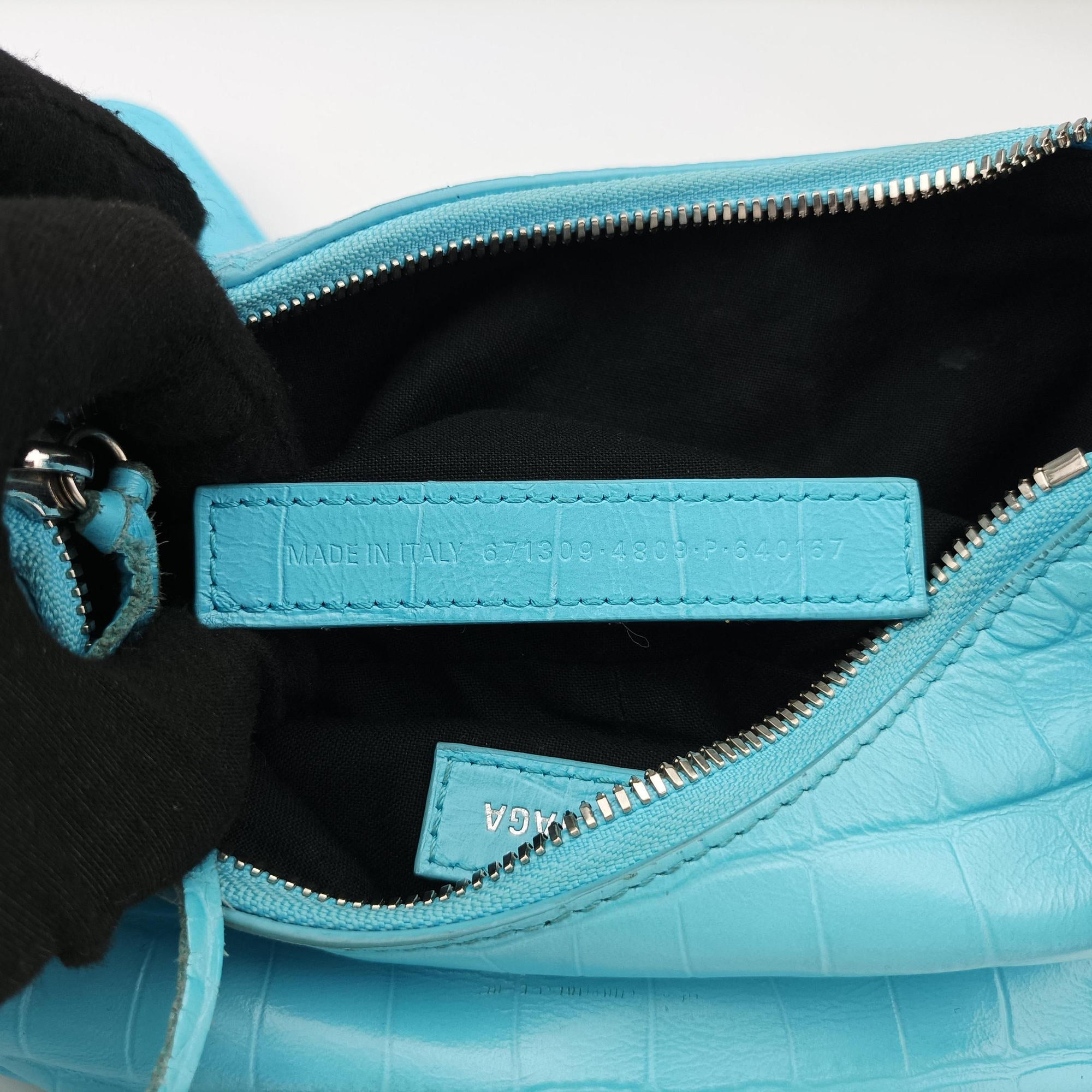 Vintage Balenciaga Le Cagole mini Blue fabric  shoulderbag | stylenewstar