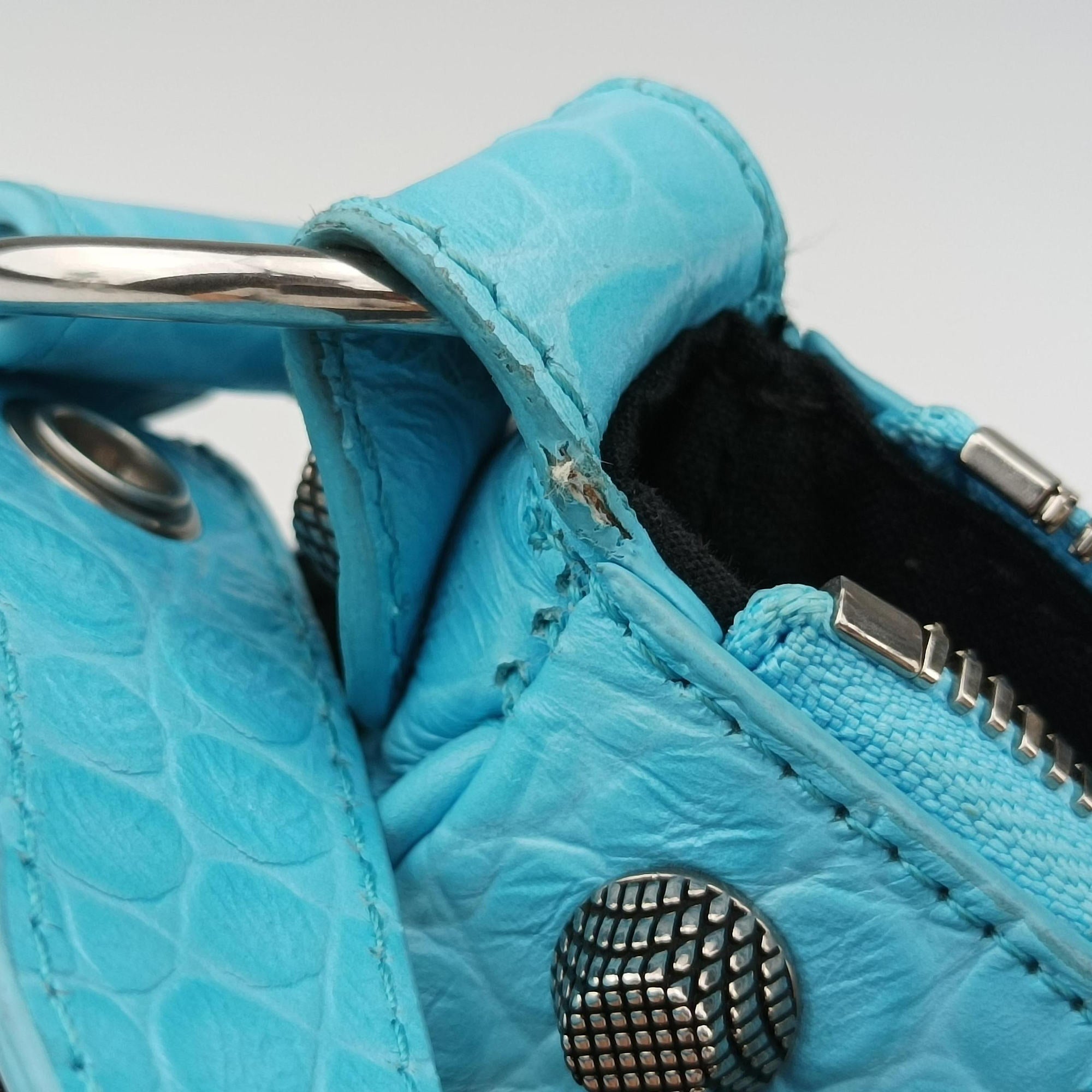 Vintage Balenciaga Le Cagole mini Blue fabric  shoulderbag | stylenewstar