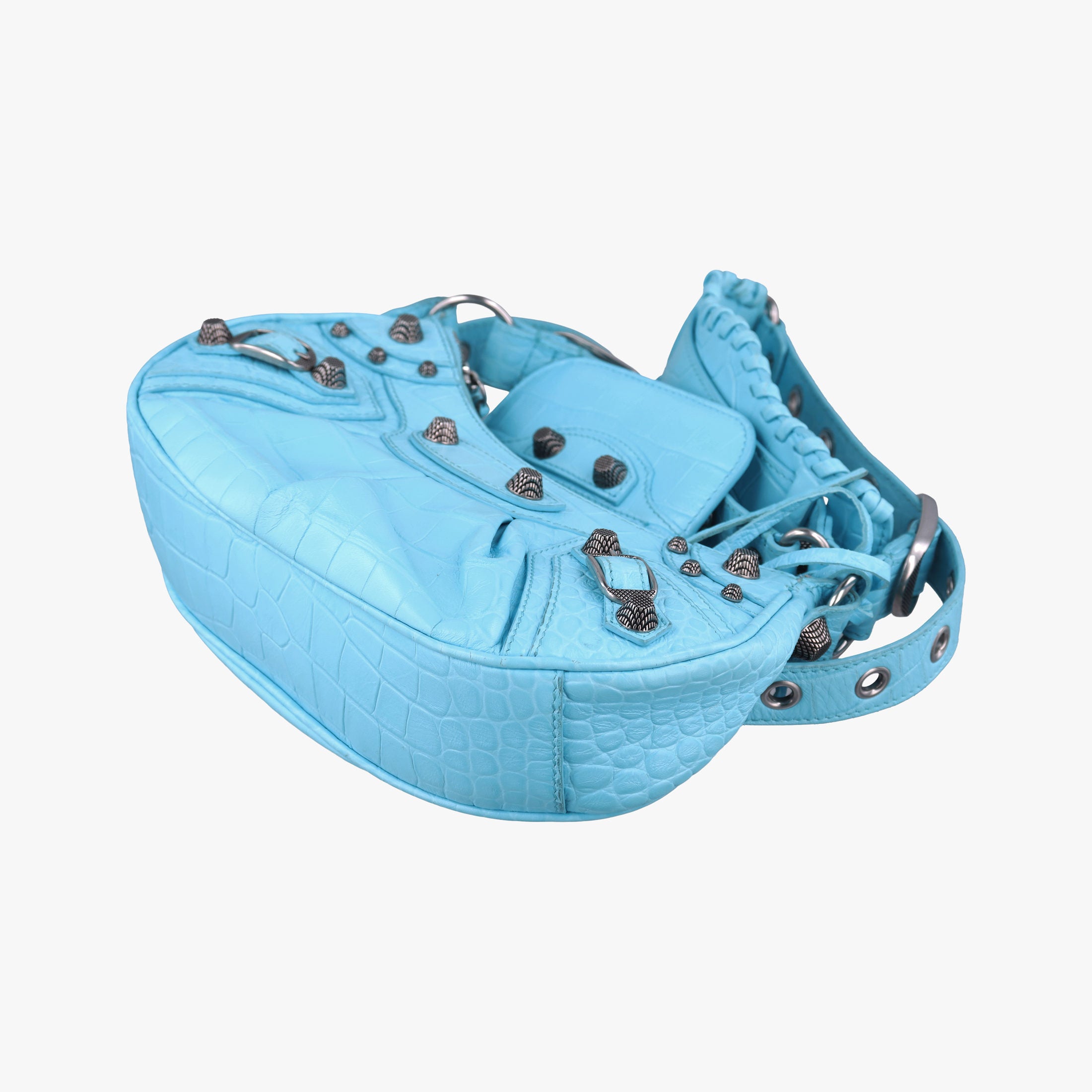 Vintage Balenciaga Le Cagole mini Blue fabric  shoulderbag | stylenewstar