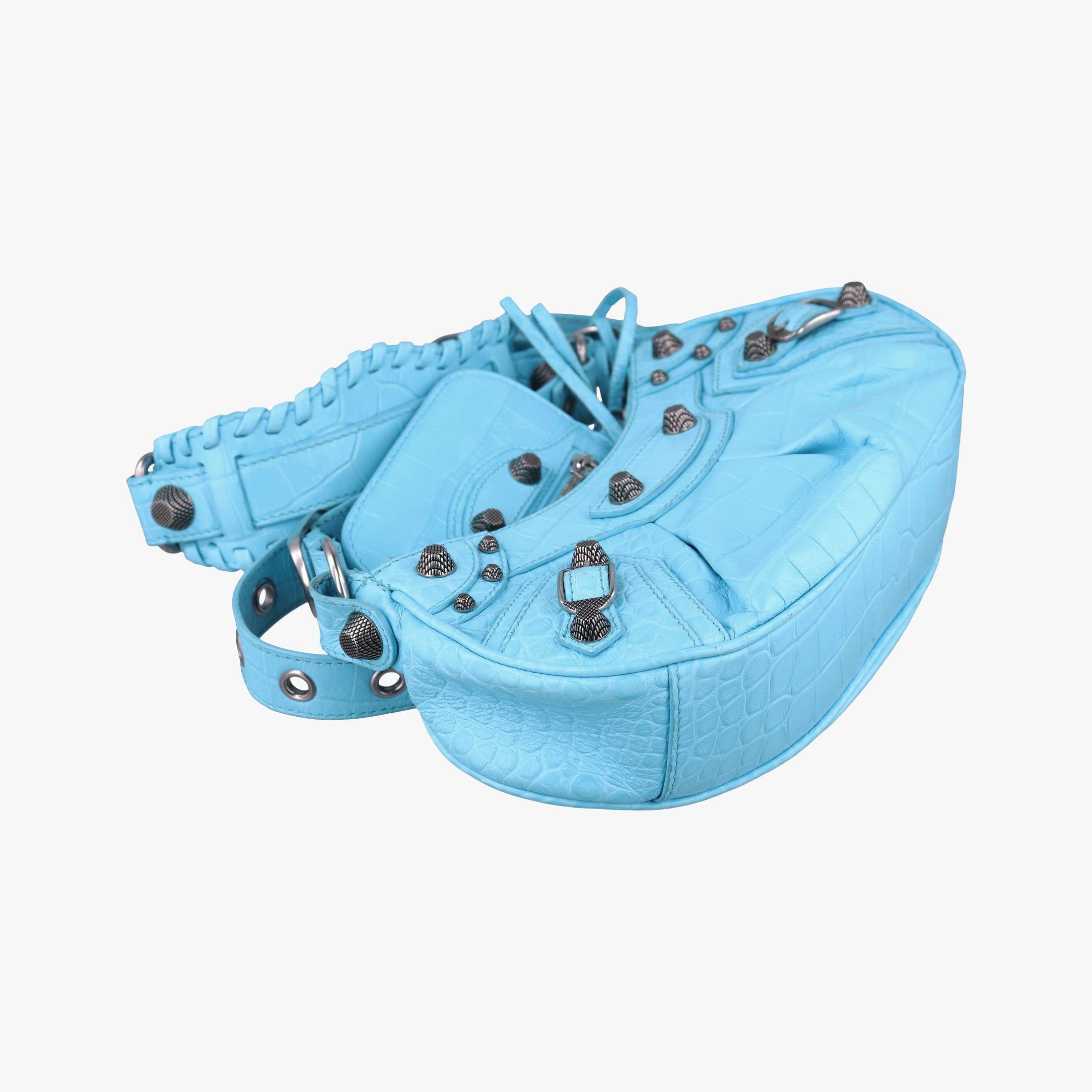 Vintage Balenciaga Le Cagole mini Blue fabric  shoulderbag | stylenewstar