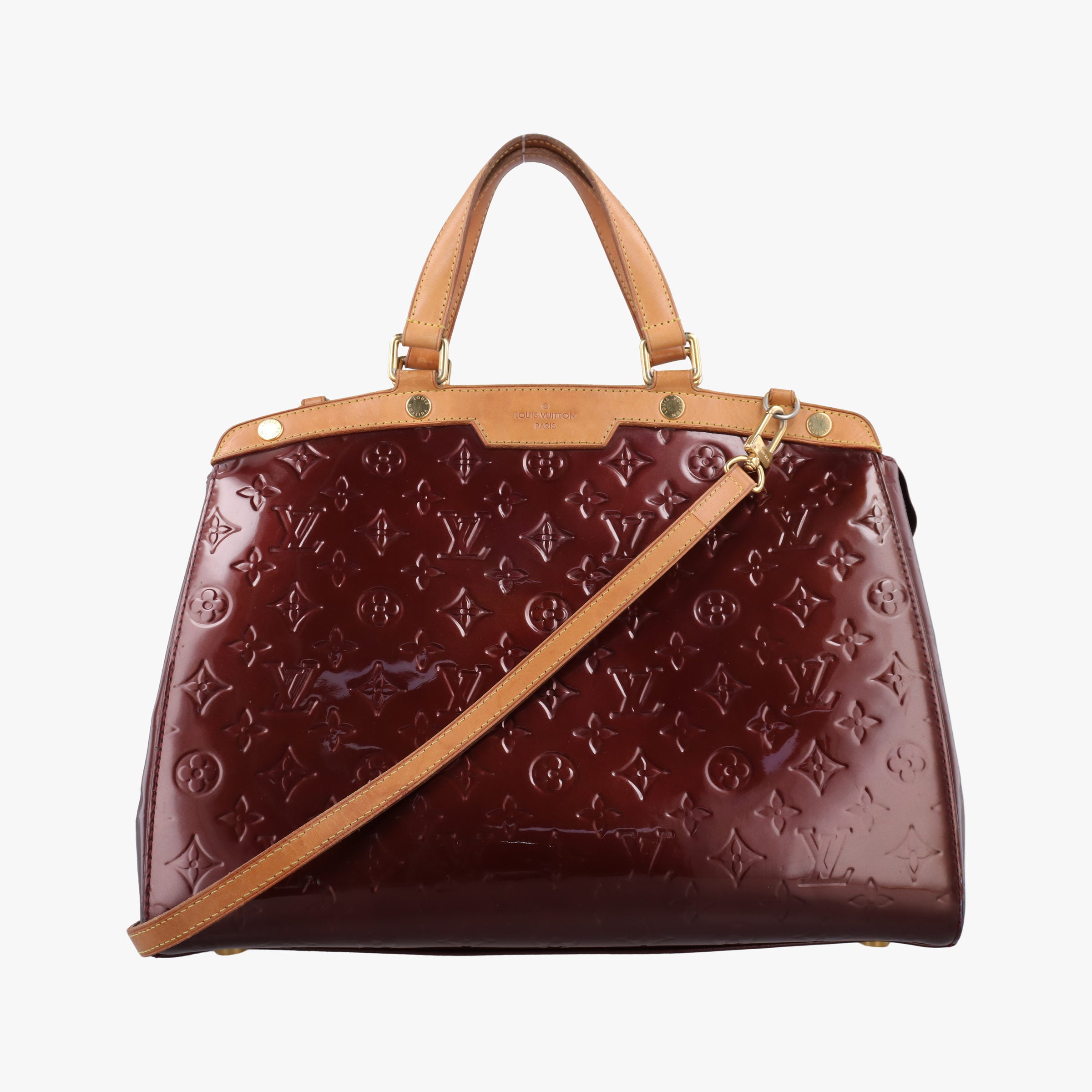 Pre-owned Louis Vuitton Brea GM AMARANTE Vernis M91616 shoulderbag | stylenewstar