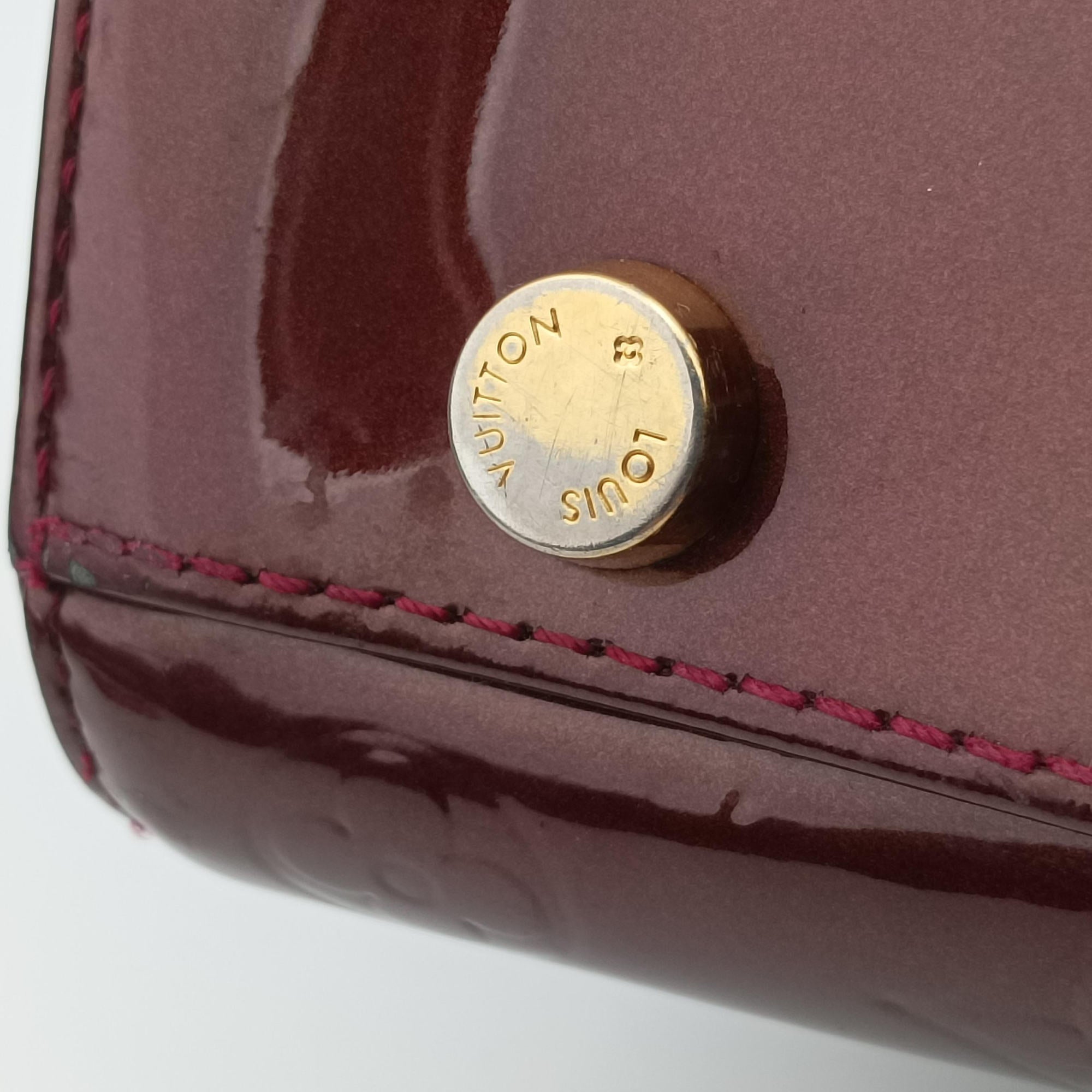 Pre-owned Louis Vuitton Brea GM AMARANTE Vernis M91616 shoulderbag | stylenewstar