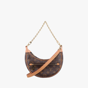 Pre-owned Louis Vuitton LOOP Brown×Beige Monogram Canvas M81098 shoulderbag | stylenewstar