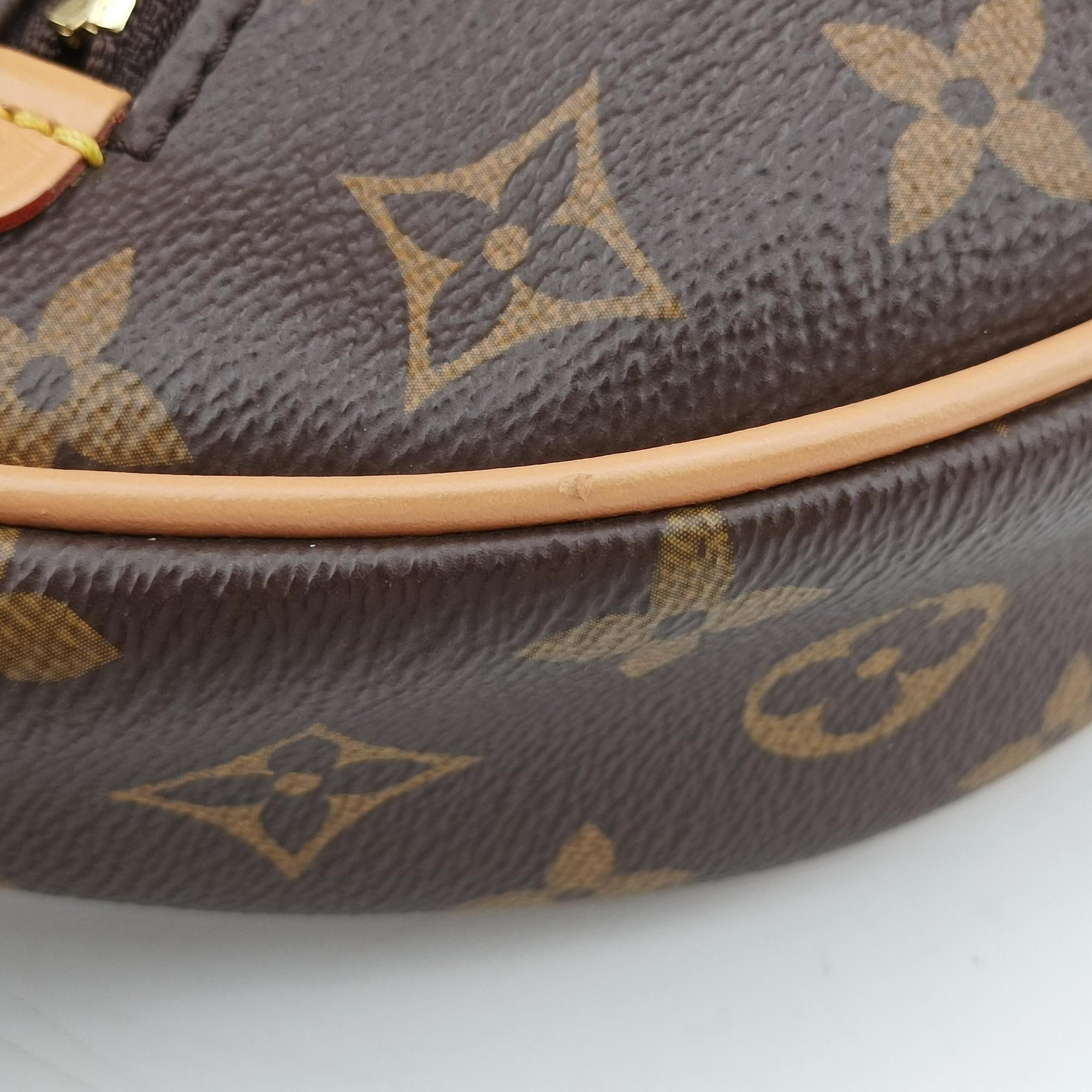 Pre-owned Louis Vuitton LOOP Brown×Beige Monogram Canvas M81098 shoulderbag | stylenewstar