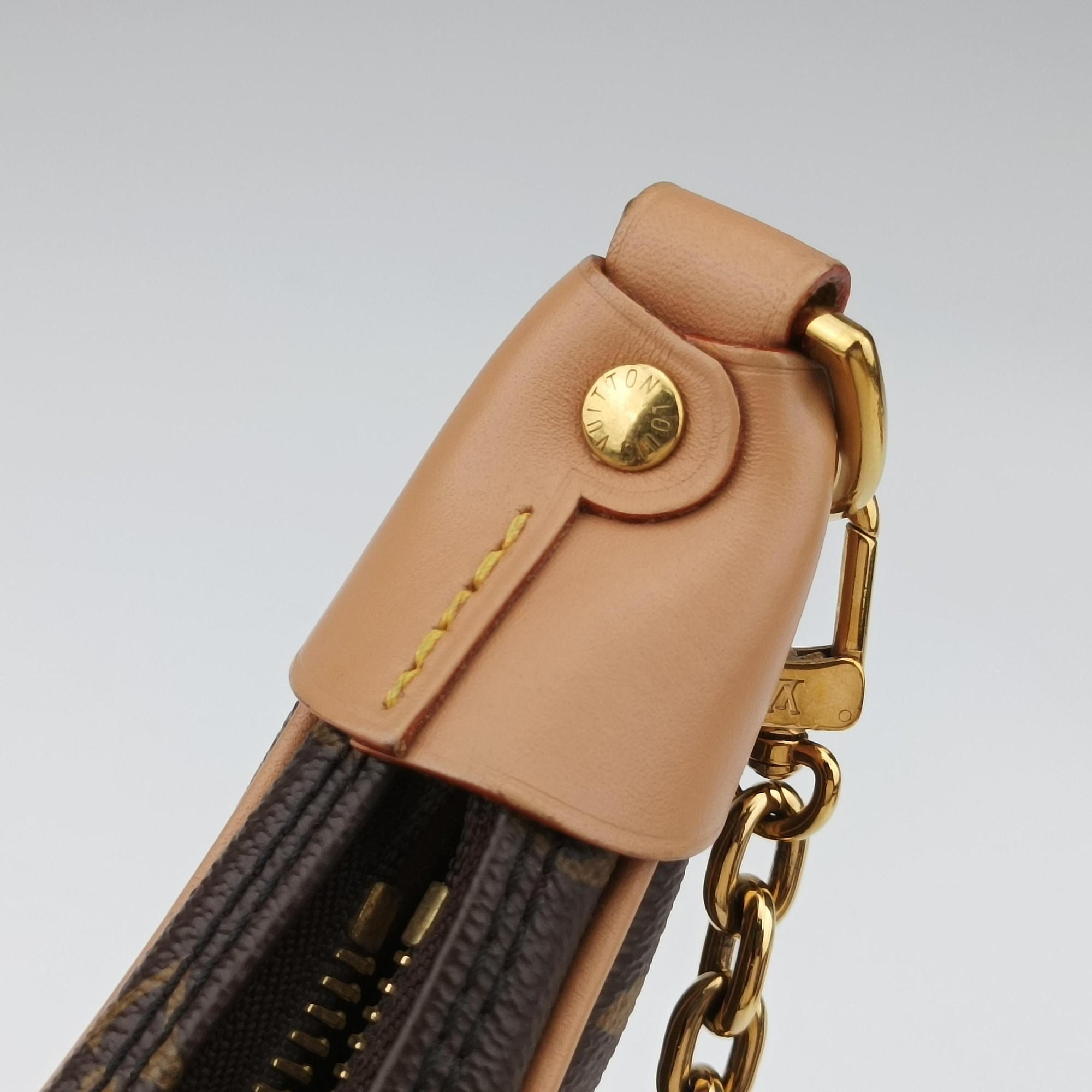 Pre-owned Louis Vuitton LOOP Brown×Beige Monogram Canvas M81098 shoulderbag | stylenewstar