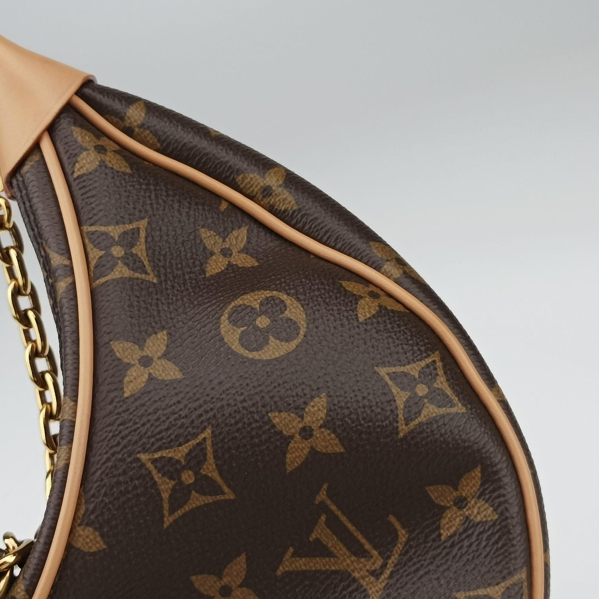 Pre-owned Louis Vuitton LOOP Brown×Beige Monogram Canvas M81098 shoulderbag | stylenewstar