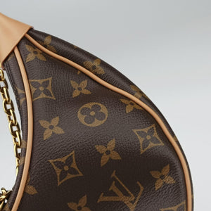 Pre-owned Louis Vuitton LOOP Brown×Beige Monogram Canvas M81098 shoulderbag | stylenewstar