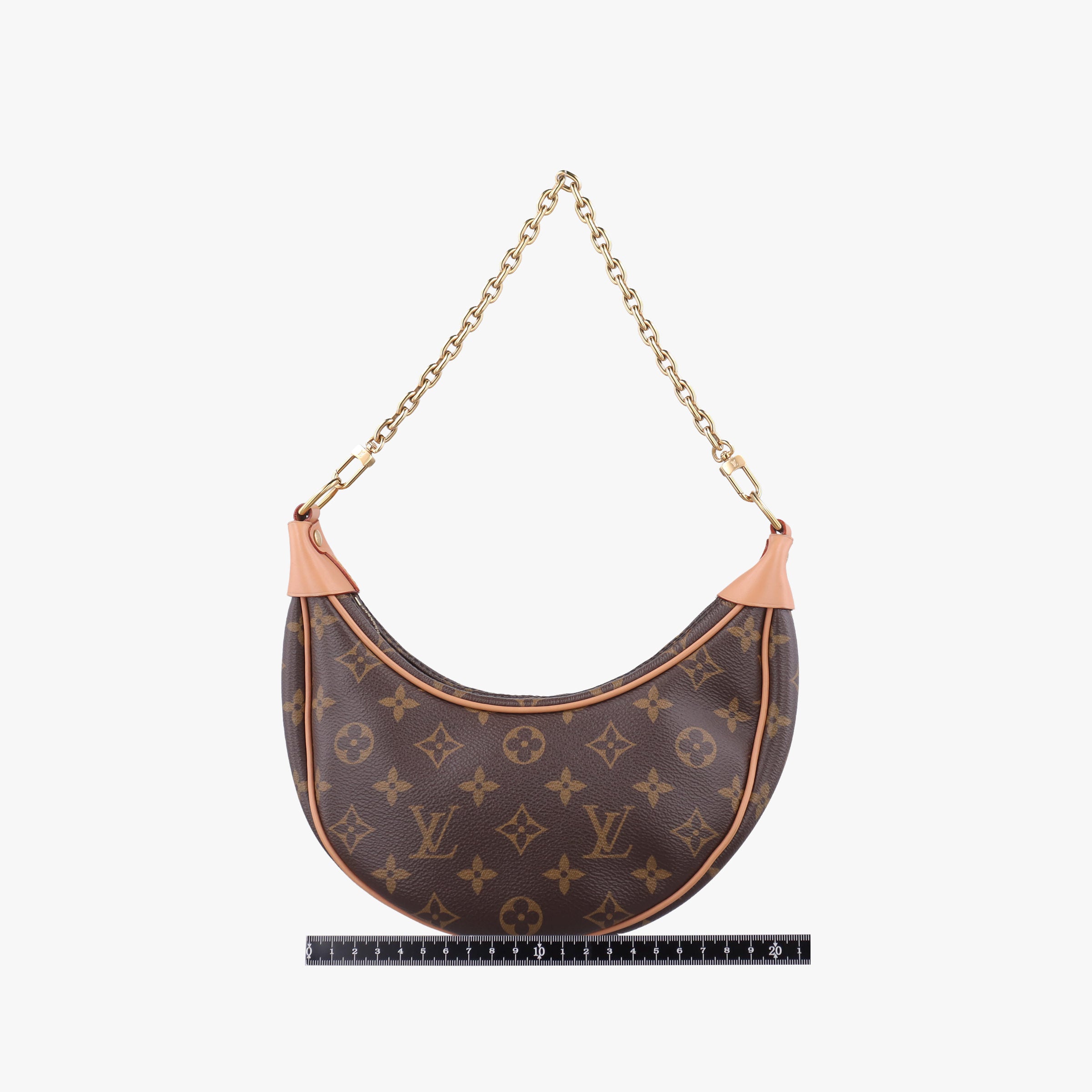 Pre-owned Louis Vuitton LOOP Brown×Beige Monogram Canvas M81098 shoulderbag | stylenewstar