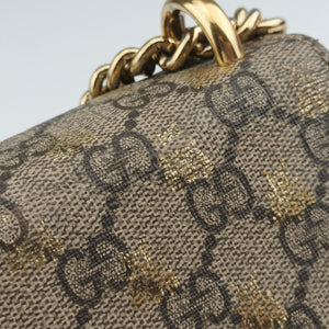 Pre-owned Gucci Padlock Brown PVC coated canvas 409487 shoulderbag | stylenewstar