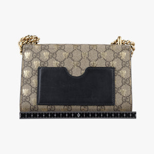 Pre-owned Gucci Padlock Brown PVC coated canvas 409487 shoulderbag | stylenewstar