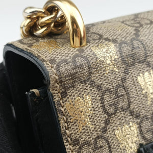 Pre-owned Gucci Padlock Brown PVC coated canvas 409487 shoulderbag | stylenewstar