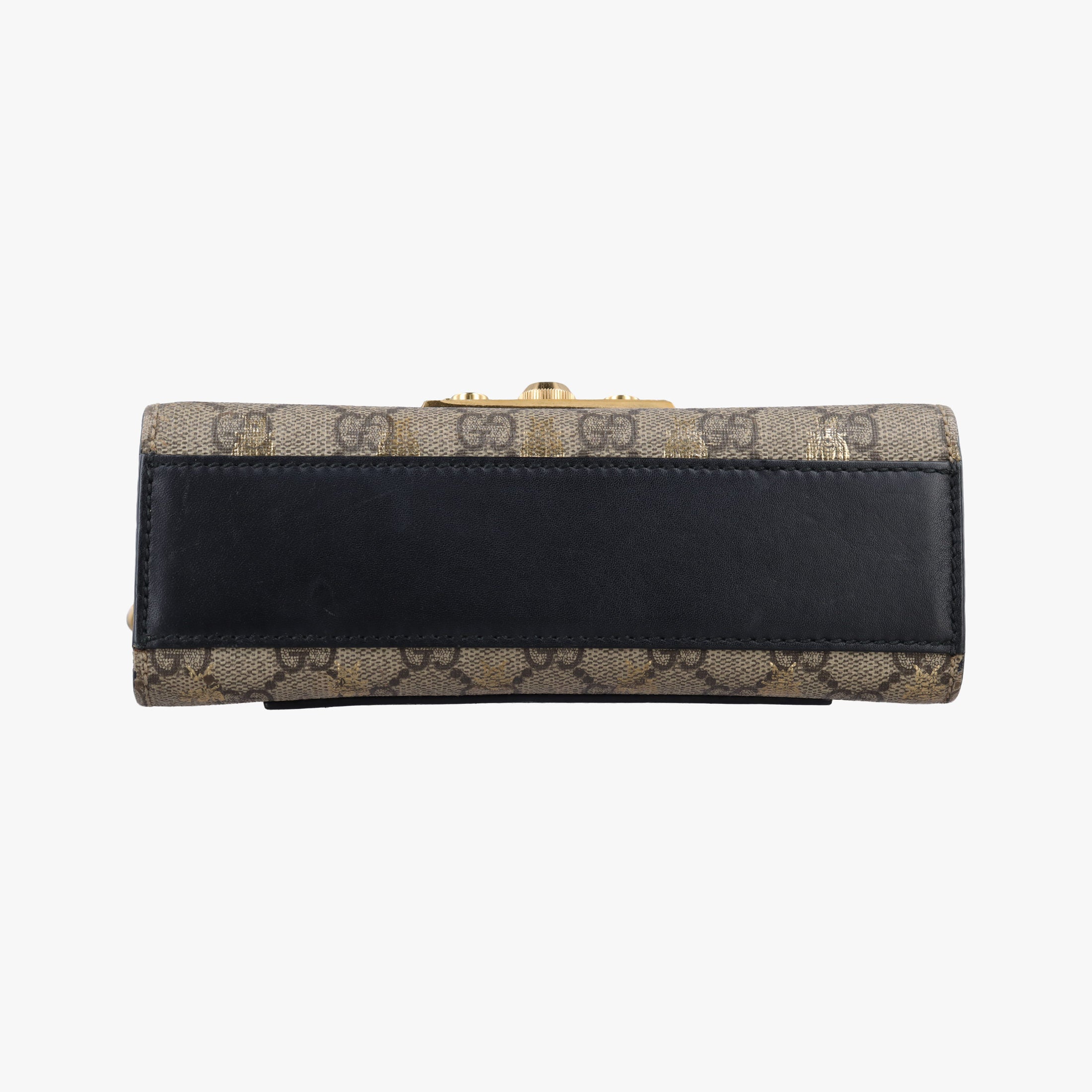 Pre-owned Gucci Padlock Brown PVC coated canvas 409487 shoulderbag | stylenewstar