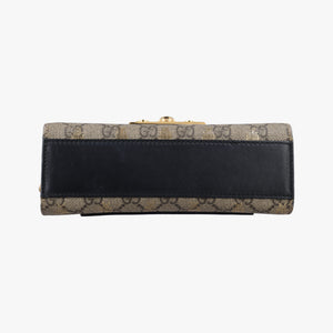 Pre-owned Gucci Padlock Brown PVC coated canvas 409487 shoulderbag | stylenewstar