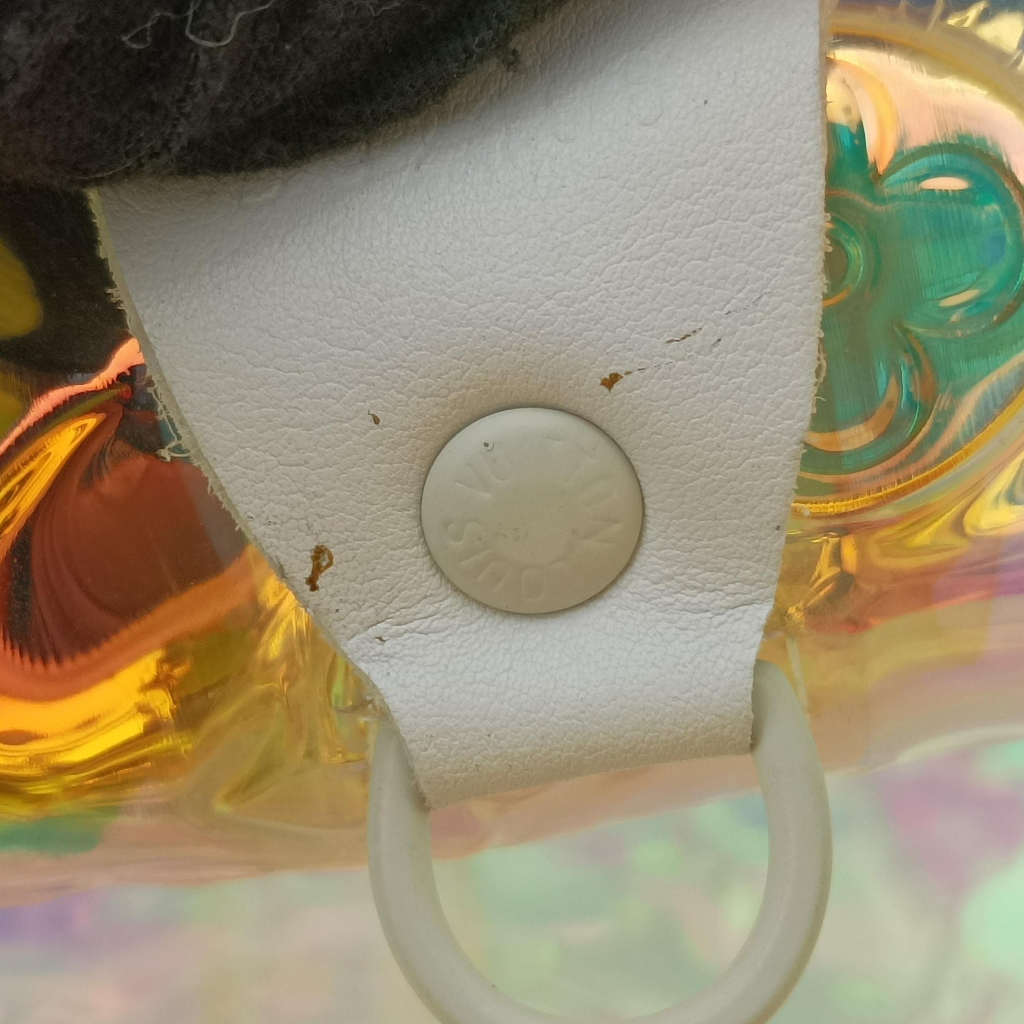 Pre-owned Louis Vuitton Keepall Bandouliere 50 aurora Monogram Prism M53271 handbag | stylenewstar