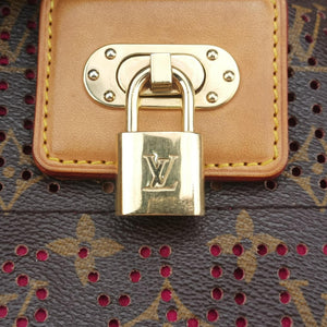 Vintage Louis Vuitton Musette brown×FUCHSIA Monogram Perforated M95172 shoulderbag | stylenewstar