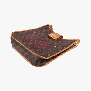 Vintage Louis Vuitton Musette brown×FUCHSIA Monogram Perforated M95172 shoulderbag | stylenewstar