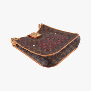 Vintage Louis Vuitton Musette brown×FUCHSIA Monogram Perforated M95172 shoulderbag | stylenewstar