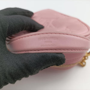 Pre-owned Louis Vuitton Pop My Heart Pouch pink Leather M82526 shoulderbag | stylenewstar